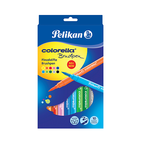 Pelikan Colorella Brushpen Fineliner Mehrfarbig 10 Stück(e)