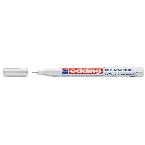 Edding 780 Permanent-Marker Feine Spitze Weiß 1 Stück(e)