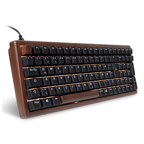 Sharkoon SGK50 S2 Tastatur Haus USB QWERTZ Deutsch Holz