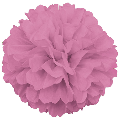 Unique Party 64272 Dekokreuzblume Dekorative Kugel Pink Papier 1 Stück(e)