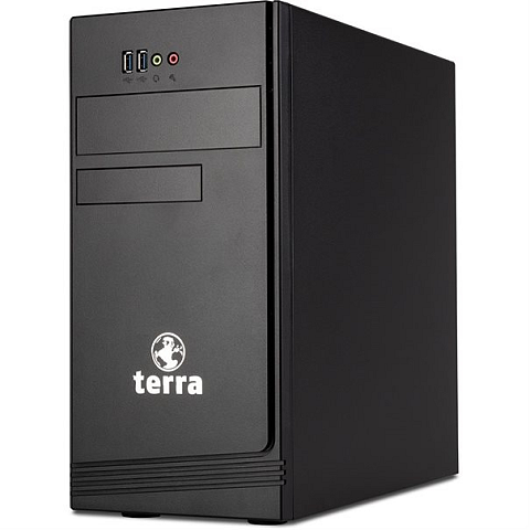 TERRA EU1009805 PC Intel® Core™ i3 i3-12100 8 GB DDR4-SDRAM 250 GB SSD Mini Tower Schwarz