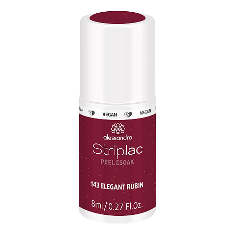alessandro Striplac Peel or Soak 143 Elegant Rubin 8ml