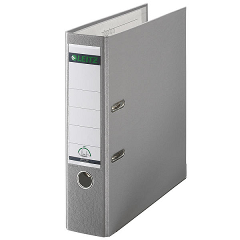 Leitz Plastic Lever Arch File A4 80mm 180° Ringmappe Grau
