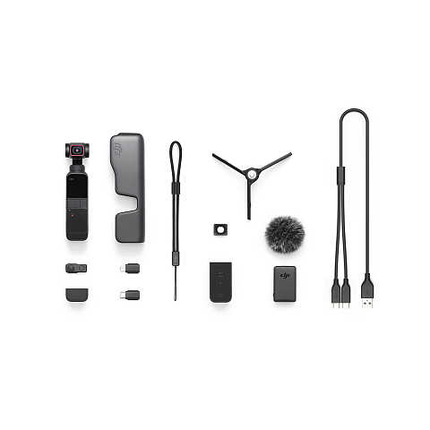 DJI Pocket 2 Creator Combo Kamera mit Aufhängung 2K Ultra HD 64 MP Schwarz