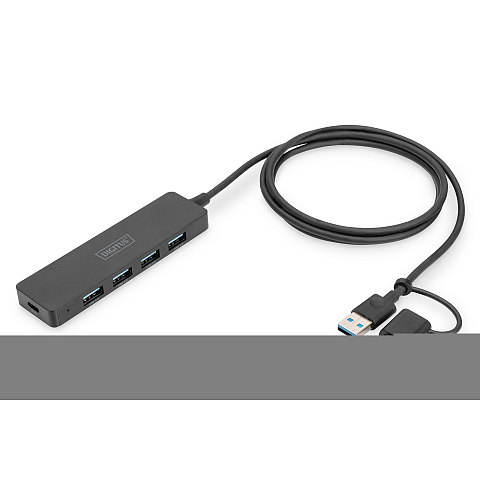 Digitus USB 3.0 Hub 4-Port, Slim Line
