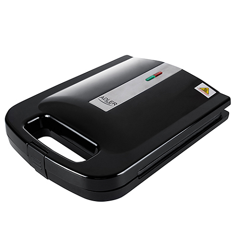 Adler AD 3055 Sandwich-Toaster 2000 W Schwarz, Silber