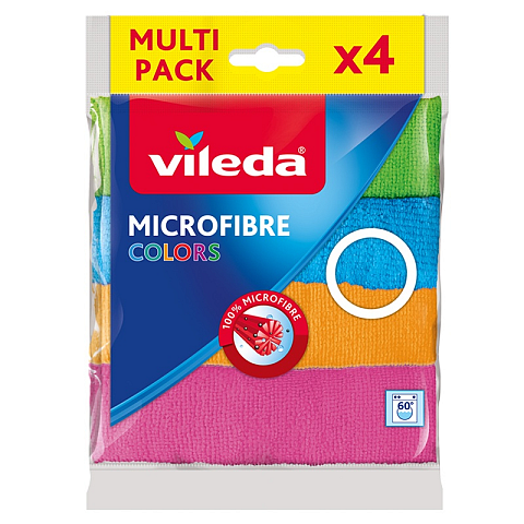 Vileda 4023103192577 Reinigungstücher Mikrofaser, Polyamid, Polyester Mehrfarbig 4 Stück(e)