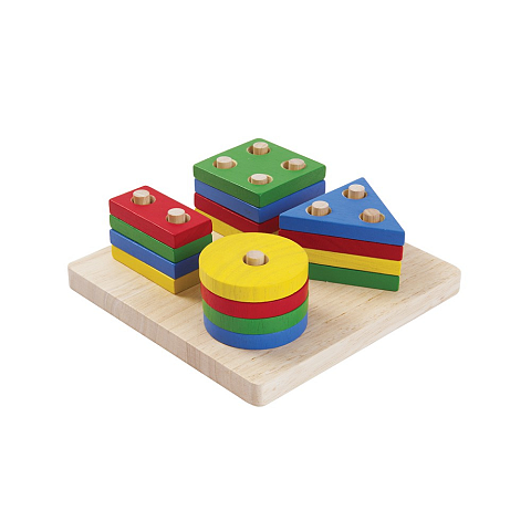 PlanToys Geometric Sorting Board Motorikspielzeug
