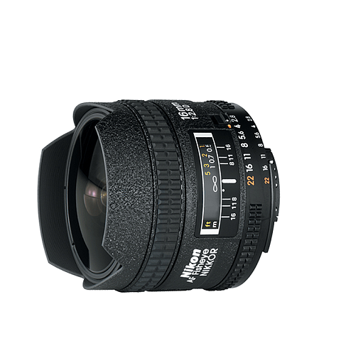 Nikon AF Fisheye-Nikkor 16mm f/2.8D SLR Weitwinkel-Fischaugenobjektiv Schwarz