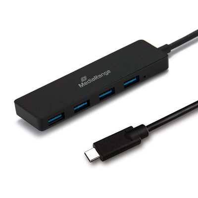 MediaRange MRCS508 Schnittstellen-Hub USB 3.2 Gen 1 (3.1 Gen 1) Type-C 5000 Mbit/s Schwarz
