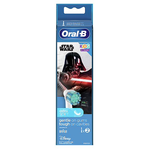 Oral-B Kids 80352619 Elektrischer Zahnbürstenkopf 2 Stück(e) Mehrfarbig