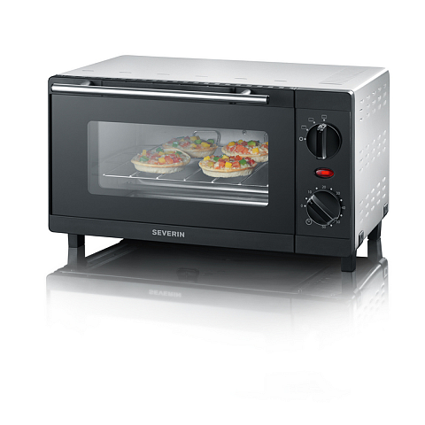 Severin TO 2052 Grillofen 9 l 800 W Schwarz Grill