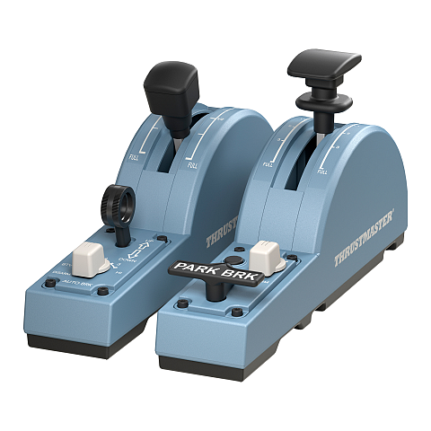 Thrustmaster TCA Quadrant Add-On Airbus Edition Schwarz, Blau Flugsimulation PC