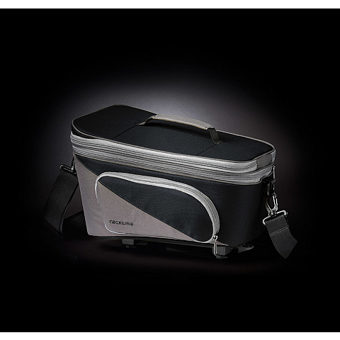 racktime Talis Plus Hinten Fahrradtasche 8 l Polyester Schwarz, Grau