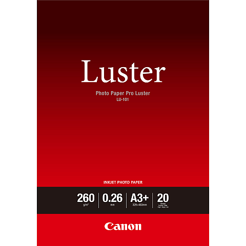 Canon LU-101 Luster Fotopapier Pro A3 Plus – 20 Blatt