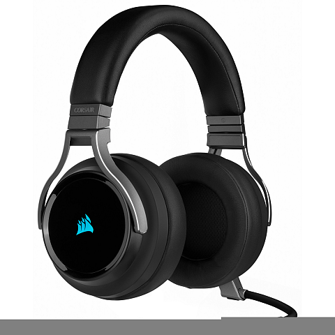 Corsair Virtuoso RGB Kopfhörer Verkabelt & Kabellos Kopfband Gaming USB Typ-A Karbon