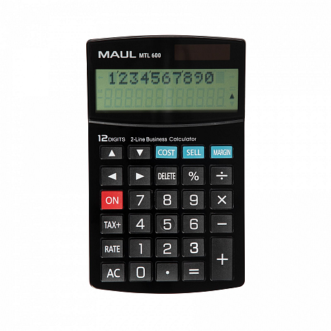 MAUL MTL 600 Taschenrechner Desktop Display-Rechner Schwarz