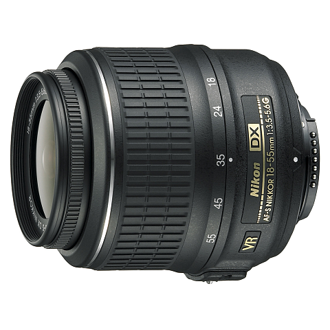 Nikon F-S VR DX Zoom-NIKKOR 18-55mm f/3.5-5.6G SLR Standardzoomobjektiv Schwarz