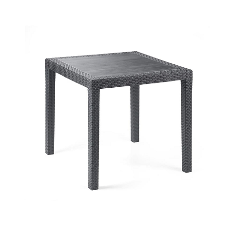 Ipae-Progarden King Gartentisch Anthrazit Rechteckige Form