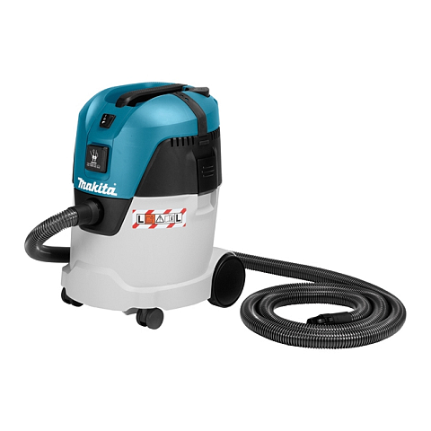 Makita VC2512L Industriestaubsauger Schwarz, Blau, Metallisch 25 l 1000 W