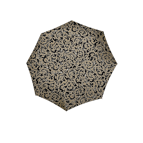 Reisenthel pocket duomatic Schwarz, Braun Fiberglas, Stahl Volle Größe Regenschirm