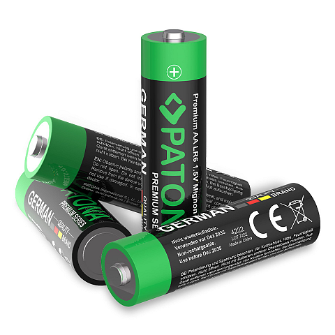 PATONA 10 Stück AA Alkaline Batterie Einwegbatterie Alkali