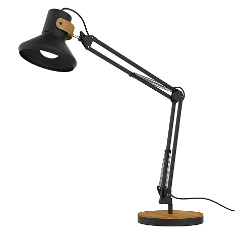 Unilux Baya Bamboo Tischleuchte E27 12,6 W LED Bambus, Schwarz