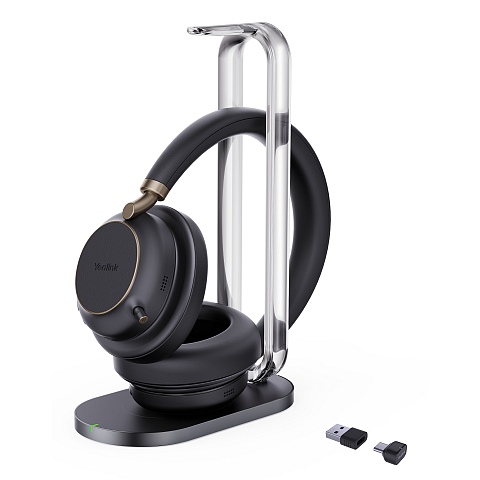 Yealink BH76 Plus mit Ladestation UC Schwarzes USB-C/A-Headset