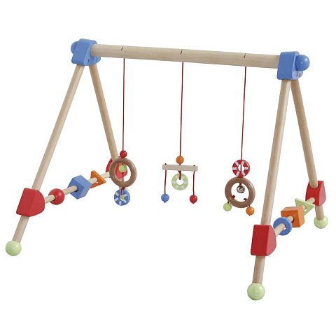 roba 98810 Baby Erlebnisdecke & Spielmatte Polyester, Holz Mehrfarbig Baby-Turnhalle