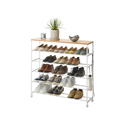Yamazaki YA01465 Schuhregale offen Weiß