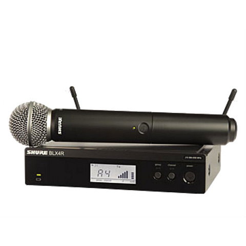 Shure BLX24R/SM58 Schwarz Bühnen-/Auftrittsmikrofon