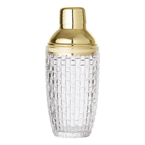 Bloomingville 32114522 Cocktail-Shaker 0,385 l Glas, Edelstahl