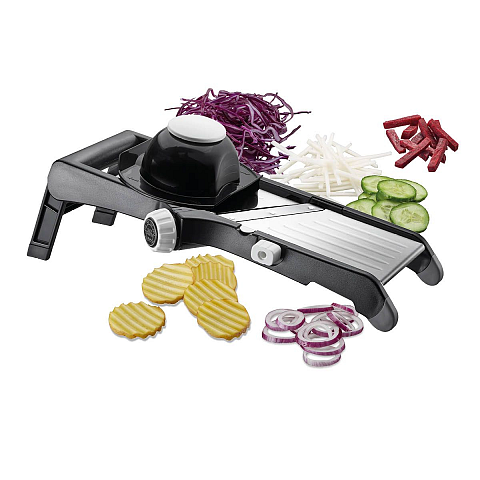 GEFU 89429 Schneidemaschine Manuell Schwarz, Edelstahl Kunststoff, Edelstahl