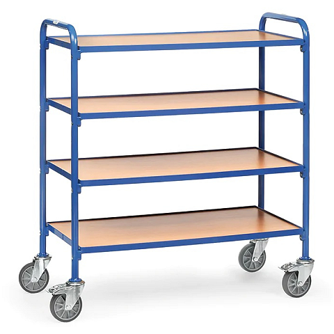 fetra 32940 Bollerwagen Sperrholz, Stahl Regalwagen