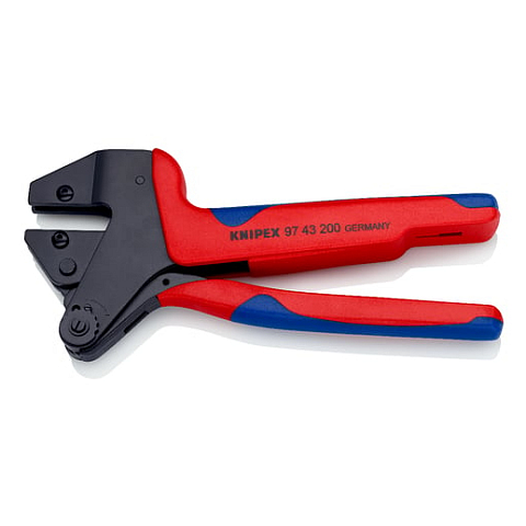 Knipex 97 43 200 A Kabel-Crimper Crimpwerkzeug Blau, Rot