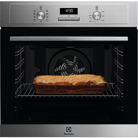Electrolux EOF3H40X 2790 W Schwarz, Edelstahl