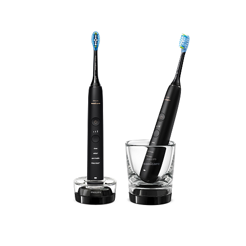 Philips Sonicare DiamondClean 9000 series DiamondClean 9000 HX9914/54 2x Elektrische Schallzahnbürsten - Schwarz