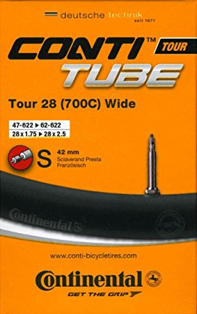 Continental 0182161 Fahrradschlauch Presta-Ventil 28" 47 - 62 mm