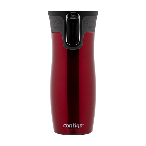 CONTIGO West Loop 470 ml Rot Edelstahl
