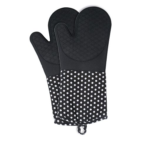 WENKO Topfhandschuhe Silikon Schwarz 1 Paar