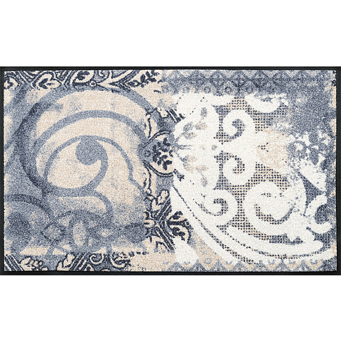 wash+dry Arabesque Dekorative Fußmatte Drinnen Rechteckig Mehrfarbig