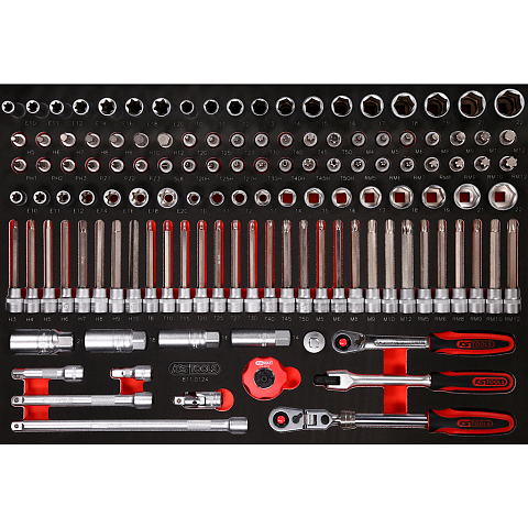 KS Tools 811.0124 Steckdosen/Steckdosen-Set Steckschlüssel-Satz