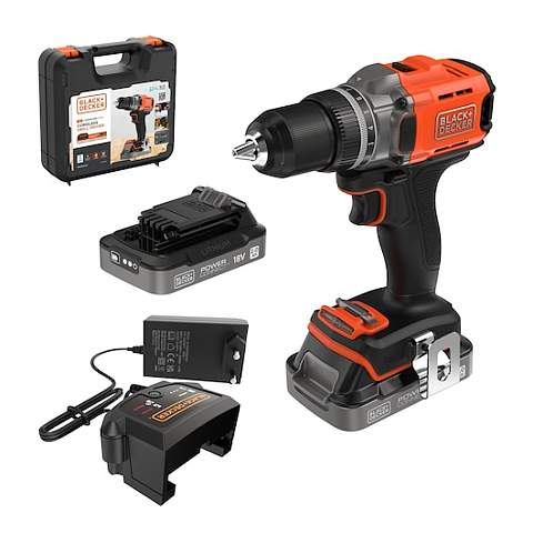Black & Decker BCD382D2XK-QW Bohrmaschine Orange