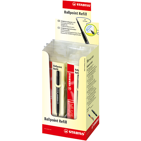 STABILO 2/046-02 Ersatzmine Medium Schwarz 10 Stück(e)