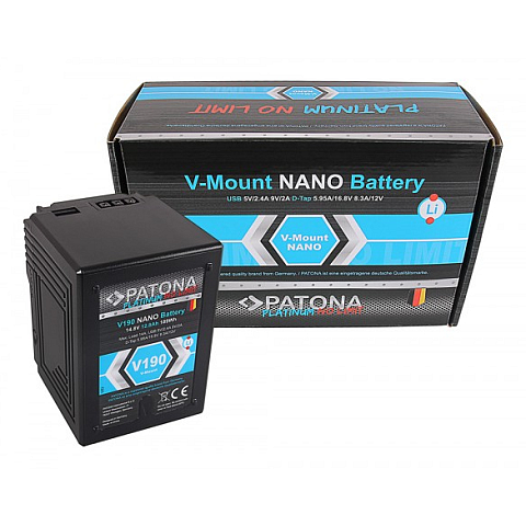 PATONA 1301 Kamera-/Camcorder-Akku Lithium-Ion (Li-Ion) 12000 mAh