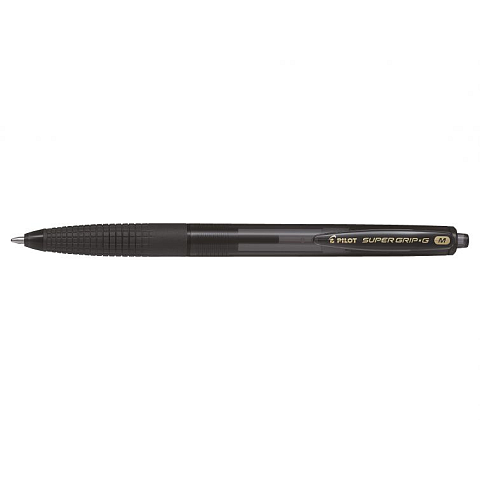 Pilot Super Grip G Schwarz Clip-on-Einziehkugelschreiber Medium