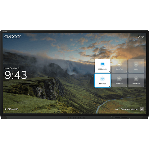 Avocor AVG-7560 Interaktives Whiteboard 190,5 cm (75") 3840 x 2160 Pixel Touchscreen