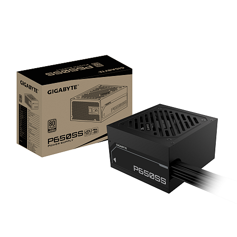 GIGABYTE P650SS Netzteil - PCIe 5.0, 80 PLUS Silver, 120-mm-Lüfter, ATX 3.0 kompatibel, UK-Stecker