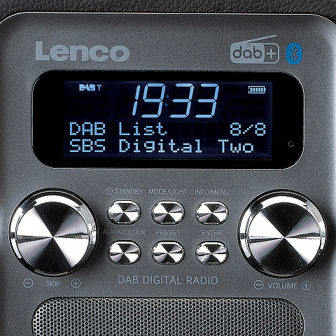 Lenco PDR-051BKSI Radio Tragbar Analog & Digital Schwarz