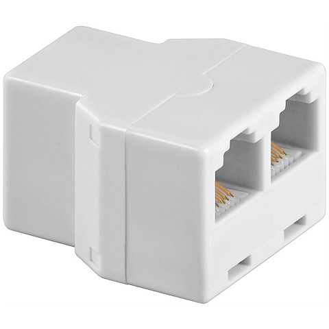 Goobay RJ12, 2x RJ12/225, weiß